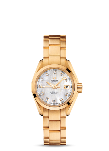 Omega Seamaster Aqua Terra 150M Co-Axial 30 Yellow Gold / MOP / Bracelet